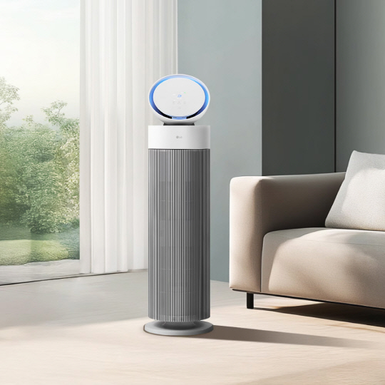 LG전자가 올해 초 처음 선보인 'LG 퓨리케어 오브제컬렉션 에어로부스터'. LG전자 홈페이지